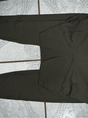 POPFLEX Olive Green High-Waist Leggings